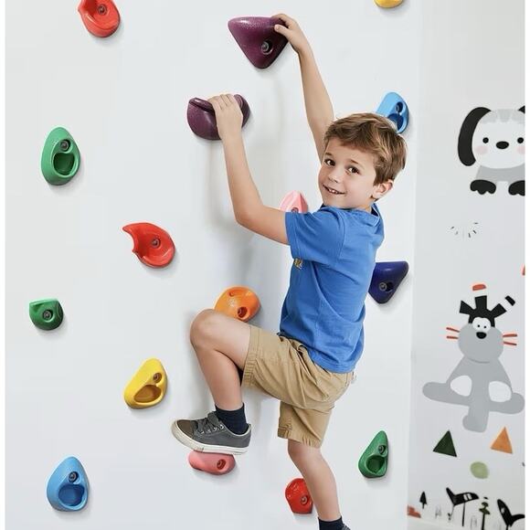TOPNEW Pack Rock Climbing Holds Climbing Grips for Kids DIY Rock Stone Wall New - Picture 9 of 11